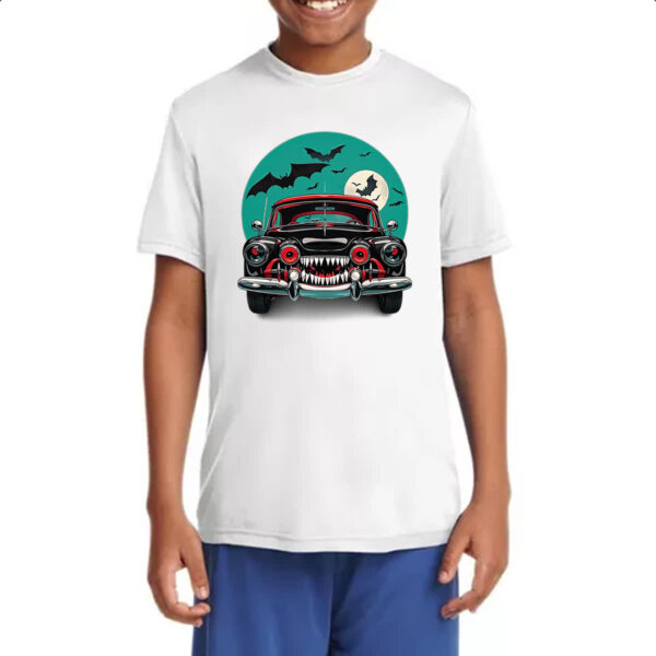 Camiseta Infanto Juvenil Carro monstro - Imagem 4