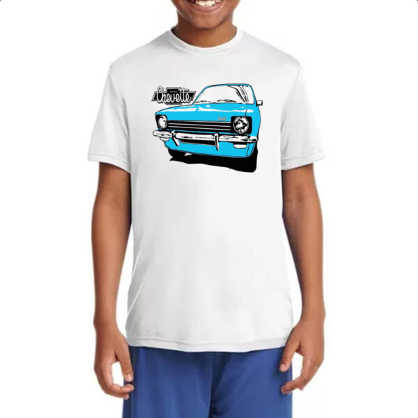 Camiseta Infanto Juvenil Chevette Azul primeira geracao - Imagem 4