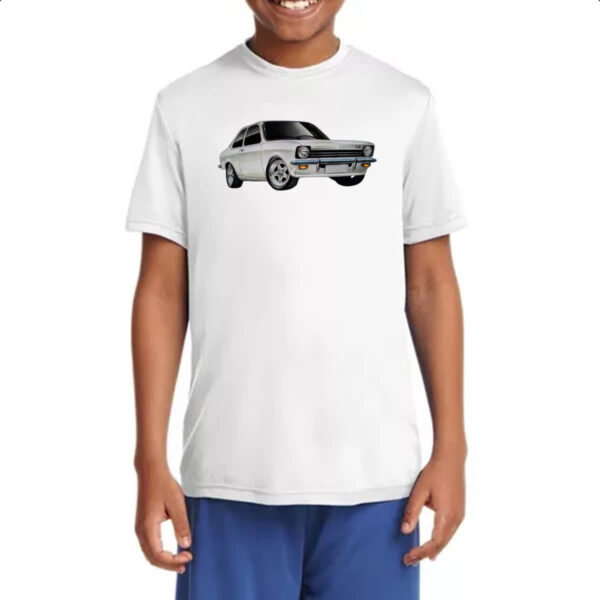 Camiseta Infanto Juvenil Chevette Tubarao Branco - Imagem 4