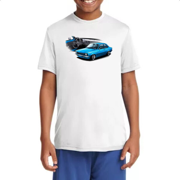 Camiseta Infanto Juvenil Chevette primeira geracao azul - Imagem 4