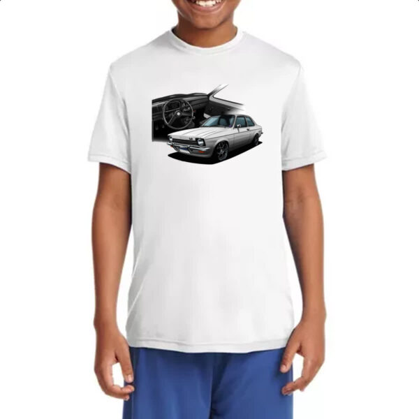 Camiseta Infanto Juvenil Chevette primeira geracao branco - Imagem 4