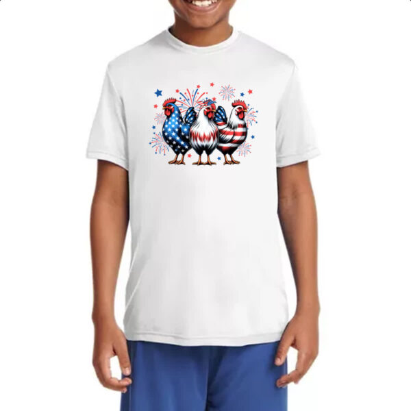 Camiseta Infanto Juvenil Chicken EUA - Imagem 4