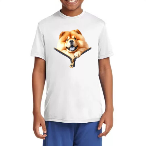 Camiseta Infanto Juvenil Chow Chow no Ziper - Imagem 4