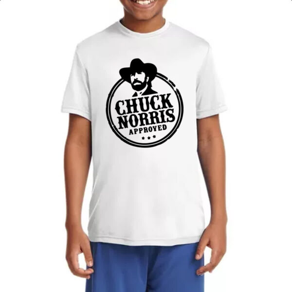 Camiseta Infanto Juvenil Chuck Norris Aproved - Imagem 4
