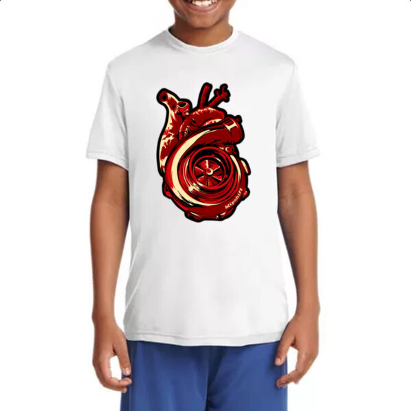 Camiseta Infanto Juvenil Coracao turbinado - Imagem 4