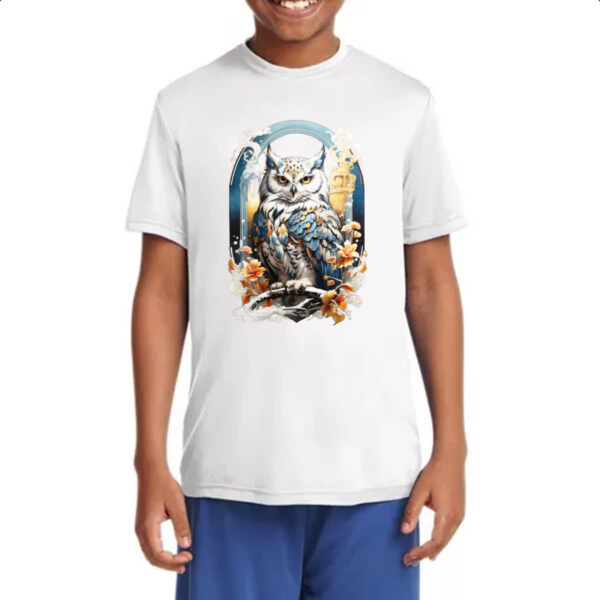 Camiseta Infanto Juvenil Coruja do gelo - Imagem 4