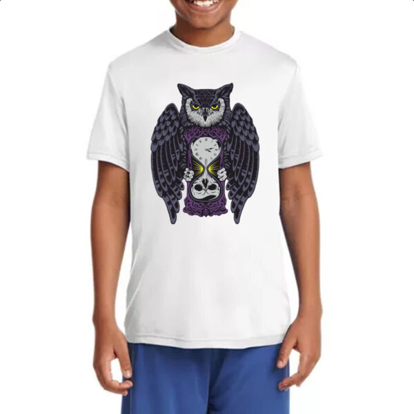 Camiseta Infanto Juvenil Coruja do tempo - Imagem 4