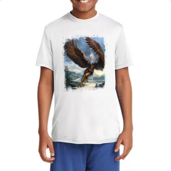Camiseta Infanto Juvenil Criatura Mitologica Harpia 01 - Imagem 4