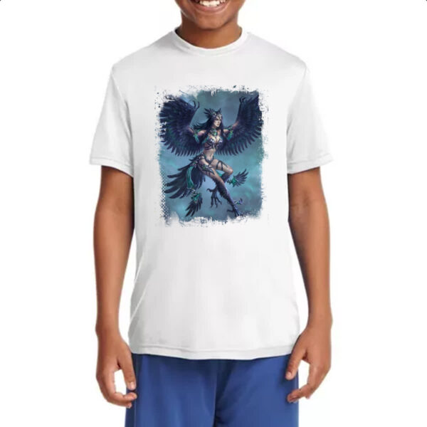 Camiseta Infanto Juvenil Criatura Mitologica Harpia 02 - Imagem 4