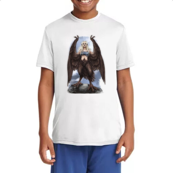 Camiseta Infanto Juvenil Criatura Mitologica Harpia 03 - Imagem 4