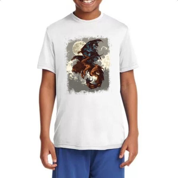Camiseta Infanto Juvenil Criatura Mitologica Manticora 02 - Imagem 4
