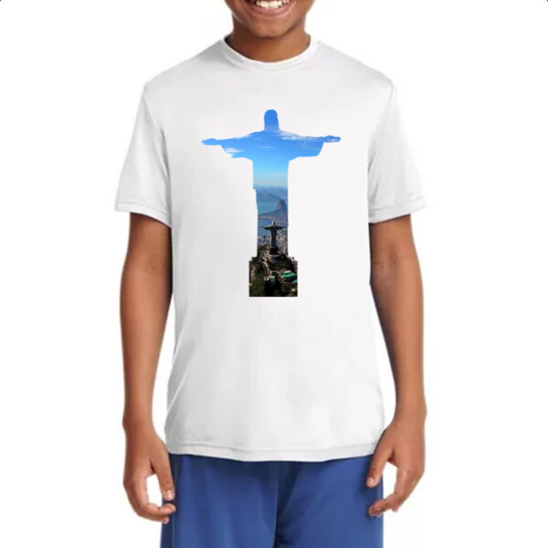 Camiseta Infanto Juvenil Cristo redentor RJ - Imagem 4