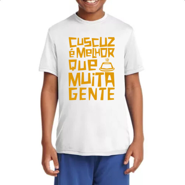 Camiseta Infanto Juvenil Cuscuz melhor que muita gente - Imagem 4