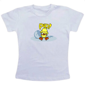 Camiseta Infanto Juvenil E o pintinho piu