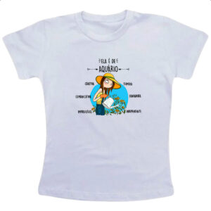 Camiseta Infanto Juvenil Ela e de Aquario