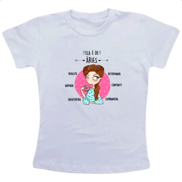 Camiseta Infanto Juvenil Ela e de Aries