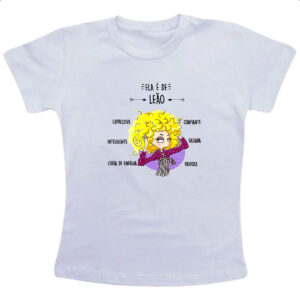 Camiseta Infanto Juvenil Ela e de Leao