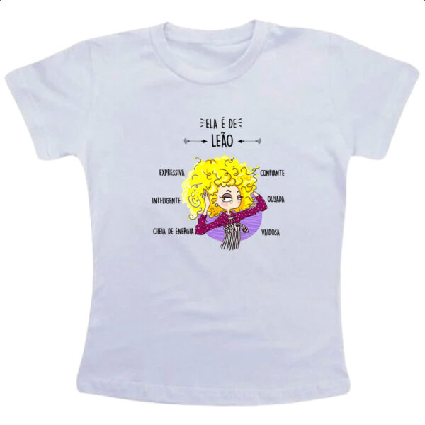 Camiseta Infanto Juvenil Ela e de Leao