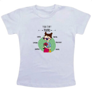 Camiseta Infanto Juvenil Ela e de Touro