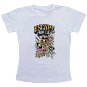 Camiseta Infanto Juvenil Escape from hell war bones