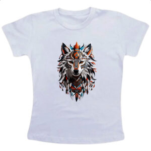 Camiseta Infanto Juvenil Espirito lobo tribal