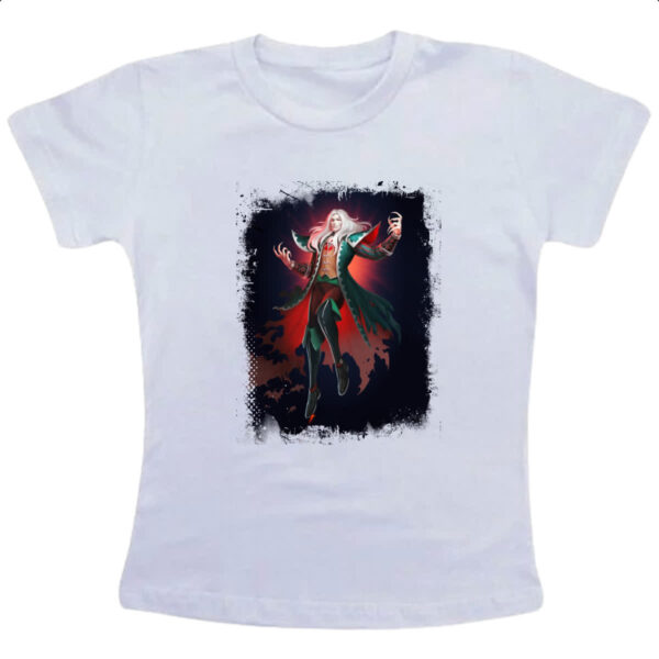 Camiseta Infanto Juvenil Empires and Puzzles Heroi Alucard