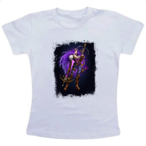 Camiseta Infanto Juvenil Empires and Puzzles Heroi Domitia Traje 1