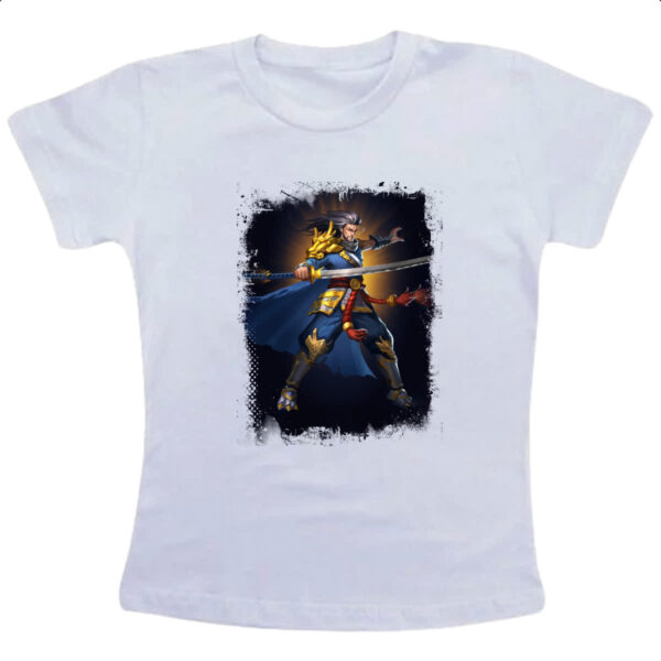Camiseta Infanto Juvenil Empires and Puzzles Heroi Musashi