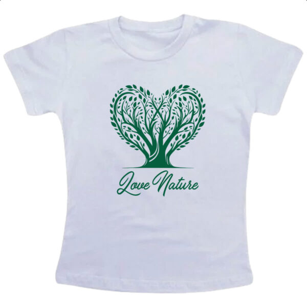 Camiseta Infanto Juvenil Amo a natureza