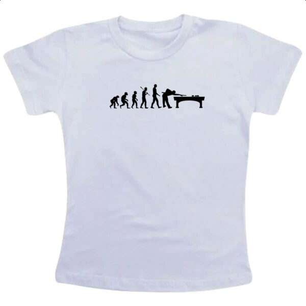 Camiseta Infanto Juvenil Evolucao bilhar