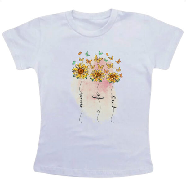 Camiseta Infanto Juvenil Amor fe e paz