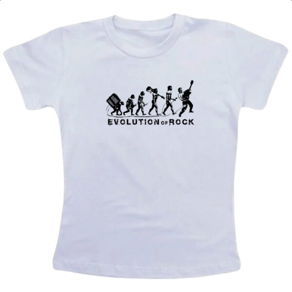 Camiseta Infanto Juvenil Evolucao do Rock