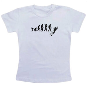 Camiseta Infanto Juvenil Evolucao mergulhador