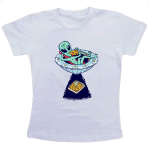 Camiseta Infanto Juvenil ET roubando pizza