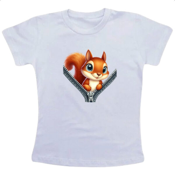 Camiseta Infanto Juvenil Esquilo no ziper