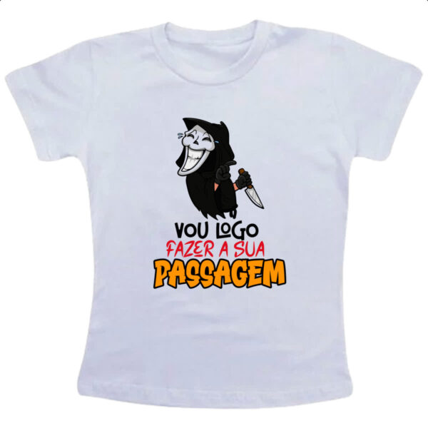 Camiseta Infanto Juvenil Amostradinho vou fazer sua passagem