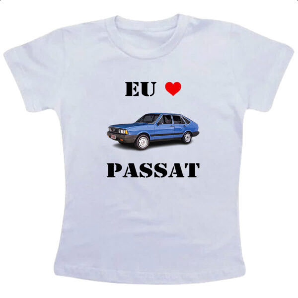 Camiseta Infanto Juvenil Eu amo passat Azul