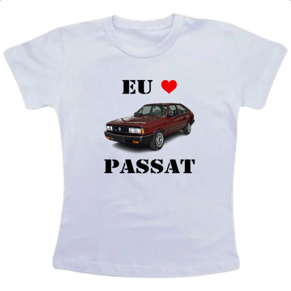 Camiseta Infanto Juvenil Eu amo passat Vermelho