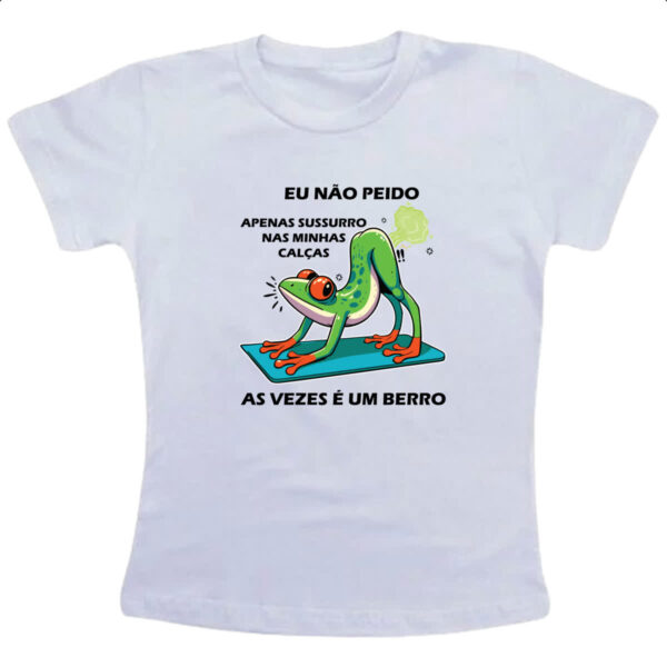 Camiseta Infanto Juvenil Eu nao peido sapo