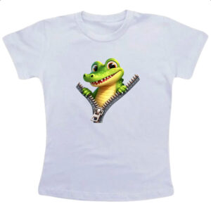 Camiseta Infanto Juvenil Jacare no ziper
