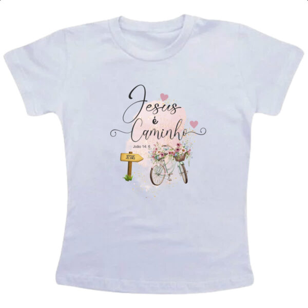 Camiseta Infanto Juvenil Jesus e o caminho