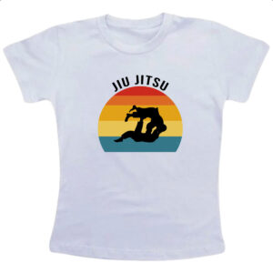 Camiseta Infanto Juvenil Jiu-Jitsu Silhueta Sunset