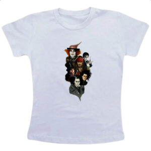 Camiseta Infanto Juvenil Johnny Depp Characters