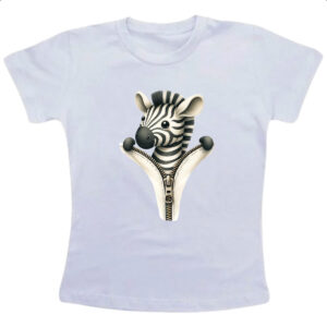 Camiseta Infanto Juvenil Zebra no ziper