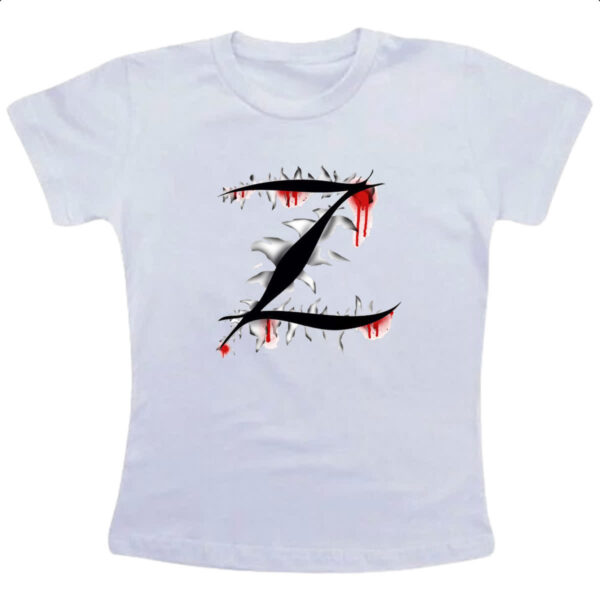 Camiseta Infanto Juvenil Zorro marca na camisa