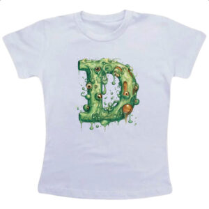 Camiseta Infanto Juvenil Zumbi Alfabeto Letra D