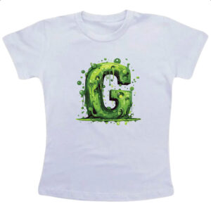 Camiseta Infanto Juvenil Zumbi Alfabeto Letra G