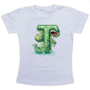 Camiseta Infanto Juvenil Zumbi Alfabeto Letra J