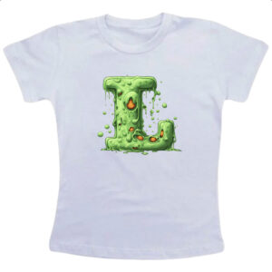 Camiseta Infanto Juvenil Zumbi Alfabeto Letra L