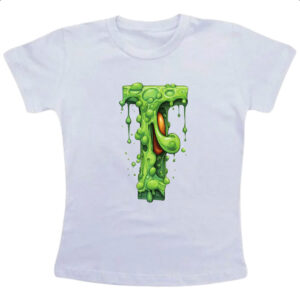 Camiseta Infanto Juvenil Zumbi Alfabeto Letra T